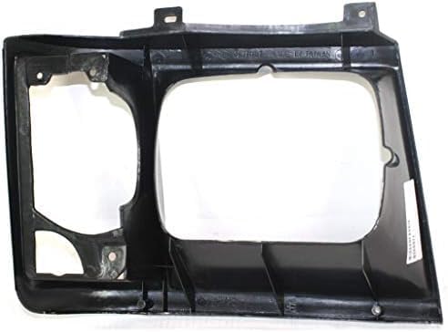 Set Of 2 Front Headlight Bezel Without Trim Black Left Driver & Right Passenger Side Direct Replacement Compatible With 1985-1994 Chevrolet Astro/GMC Safari GM2513115 GM2512114