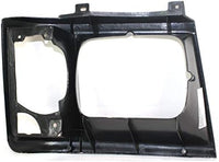 Set Of 2 Front Headlight Bezel Without Trim Black Left Driver & Right Passenger Side Direct Replacement Compatible With 1985-1994 Chevrolet Astro/GMC Safari GM2513115 GM2512114