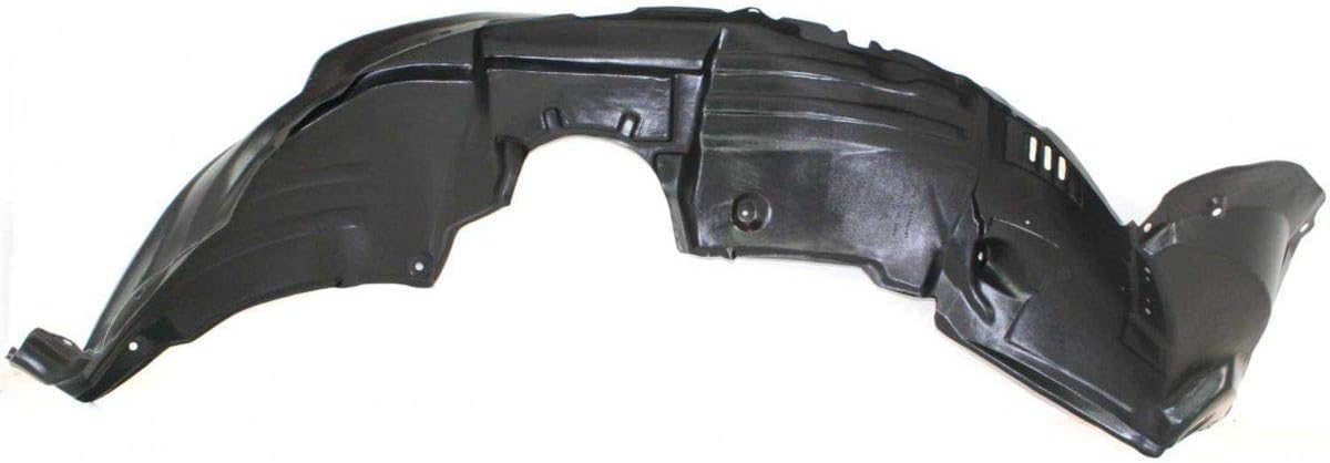 Front Fender Liner Vacuum Form Plastic Right Passenger Side Direct Replacement Compatible With 2008-2010 Toyota Highlander TO1249150 538050E040