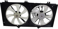 Front Radiator Dual Fan Assembly Plastic Direct Replacement Compatible with 2005-2018 Toyota Avalon / 2009-2016 Venza / 2007-2017 Camry / 2007-2018 Lexus ES350 LX3115113