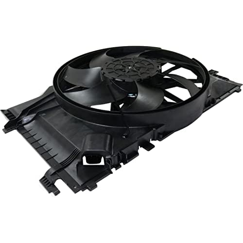 Front Radiator Fan Assembly Direct Replacement Compatible with 2006-2009 Mercedes Benz CLK350 MB3115147 2035001693 2035050255