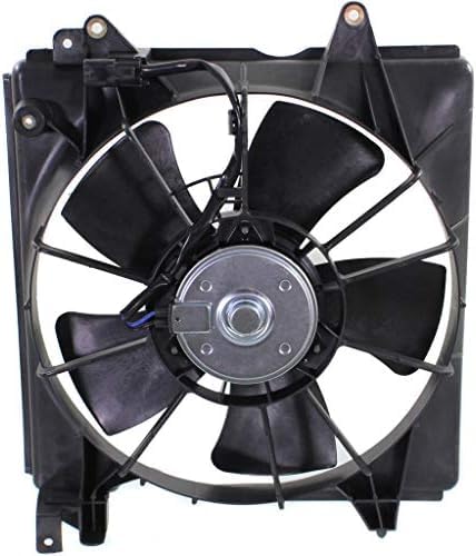 Front Radiator Cooling Fan Assembly Plastic Direct Replacement Compatible with 2012-2015 Honda Civic HO3115158 19030R1AA01-PFM