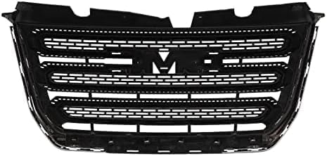 Front Grille Assembly Textured Shell And Insert Plastic With Chrome Frame Direct Replacement Compatible With 2016-2017 GMC Terrain GM1200723 23379208