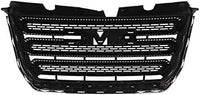 Front Grille Assembly Textured Shell And Insert Plastic With Chrome Frame Direct Replacement Compatible With 2016-2017 GMC Terrain GM1200723 23379208