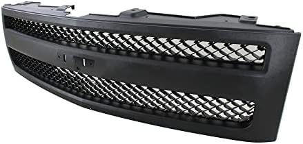 Front Grille Textured Shell And Insert + Headlight Left Driver & Right Passenger Side Direct Replacement Compatible With 2007-2013 Chevrolet Silverado 1500 GM1200578 GM2502280