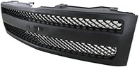 Front Grille Textured Shell And Insert + Headlight Left Driver & Right Passenger Side Direct Replacement Compatible With 2007-2013 Chevrolet Silverado 1500 GM1200578 GM2502280