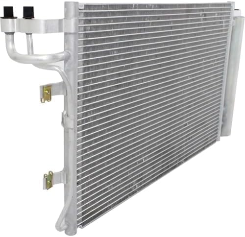 Front AC Condenser Aluminum Core Direct Replacement Compatible With 2004-2009 Kia Spectra KI3030122 KI3030115 976062F001 976062F000