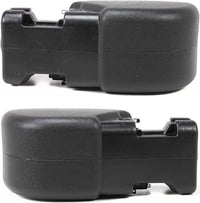 Set Of 2 Front Bumper End Cap Primed Plastic Left Driver & Right Passenger Side Direct Replacement Compatible With 1997-2006 Jeep Wrangler CH1005128 CH1004128 55155756AB 55155757AB