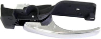 Front Interior Door Handle Chrome Lever with Primed Bezel Right Passenger Side Direct Replacement Compatible with 2008-2018 Dodge Grand Caravan / 2008-2016 Chrysler Town & Country