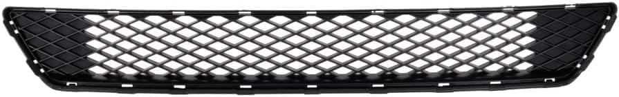 Front Bumper Cover Primed Plastic + Lower Center Grille + Fog Light Left Driver & Right Passenger Side Direct Replacement Compatible With 2015-2017