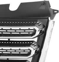 Front Grille Assembly Textured Shell And Insert Plastic With Chrome Frame Direct Replacement Compatible With 2016-2017 GMC Terrain GM1200724 23379210