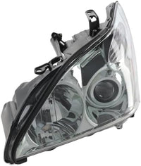 Front Headlight Assembly Lens And Housing Left Driver Side Direct Replacement Compatible With 2004-2006 Lexus RX330 LX2502122 8118548210