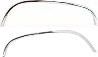 Set Of 2 Front Fender Molding Trim Chrome Right Passenger & Left Driver Side Direct Replacement Compatible With 1988-2000 Chevrolet/GMC C/K Series Full Size GM1291108 GM1290108