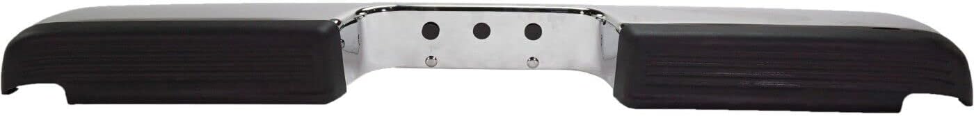 Rear Bumper Chrome With Step Pad Provision Without Mounting Bracket Direct Replacement Compatible With 1994-2001 Dodge Ram 1500/1994-2002 2500 3500 CH1102328 82401316