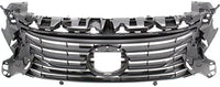 Front Grille Dark Gray Shell And Insert Plastic Direct Replacement Compatible With 2016-2018 Lexus ES300h / ES350 LX1200179 5311106850