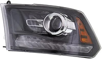 Set Of 2 Front Headlight Assembly With Black Interior Right Passenger & Left Driver Side Direct Replacement Compatible With 2014-2015 Ram 1500 2500 3500 CH2503245 CH2502245 68093220AB