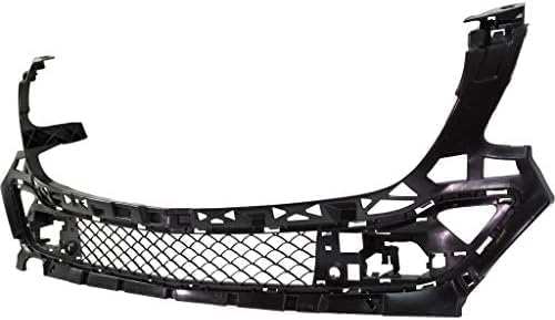 Front Bumper Center Upper Grille Textured Gray Plastic Direct Replacement Compatible With 2016-2019 Mercedes Benz GLE- Class MB1041123 1668853965