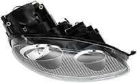 Front Head Light Right Passenger Side Direct Replacement Compatible With 2005-2010 Volkswagen Jetta / 2006-2009 Rabbit VW2503133 1K6941040B