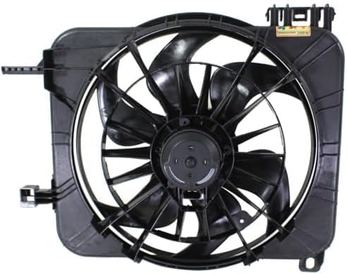 Front Radiator Fan Shroud Assembly Plastic with Air Conditioning Direct Replacement Compatible with 1995-2002 Chevrolet Cavalier GM3115106 22645919