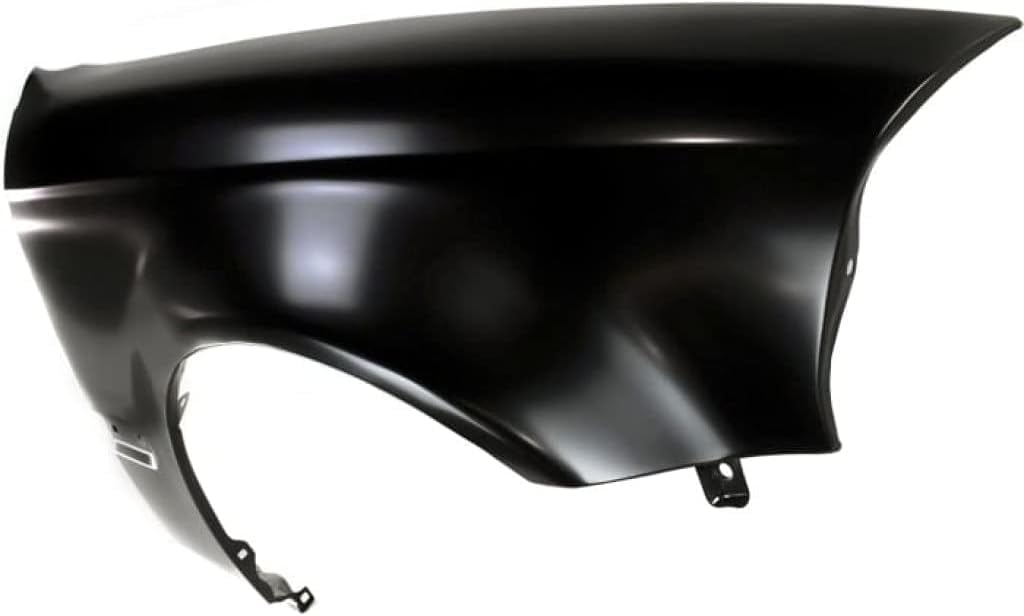 Front Fender Primed Steel With Molding Holes Right Passenger Side Direct Replacement Compatible With 1996-1998 Honda Civic HO1241143 60211S04A00ZZ
