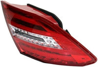 Set Of 2 Tail Light Assembly Plastic Left Driver & Right Passenger Side Direct Replacement Compatible With 2012-2013 Mercedes Benz C-Class MB2811100