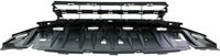 Front Bumper Lower Grille + Molding Chrome + Fog Light Covers Textured Right Passenger & Left Driver Side Direct Replacement Compatible With 2013-2015 Honda Civic HO1044102 HO1036113