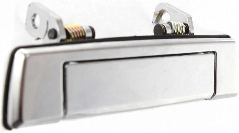 Front Exterior Door Handle Chrome Plastic Left Driver Side Direct Replacement Compatible with 1987-1993 Mazda B2200 B2600 MA1310106 UB4058410 UB4059410