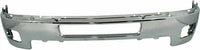 New Front Bumper + Upper Cover Chrome + Lower Valance Air Deflector + Extension Textured Direct Replacement Compatible With Chevrolet Silverado 2500HD 3500HD 2011-2014 GM1002837