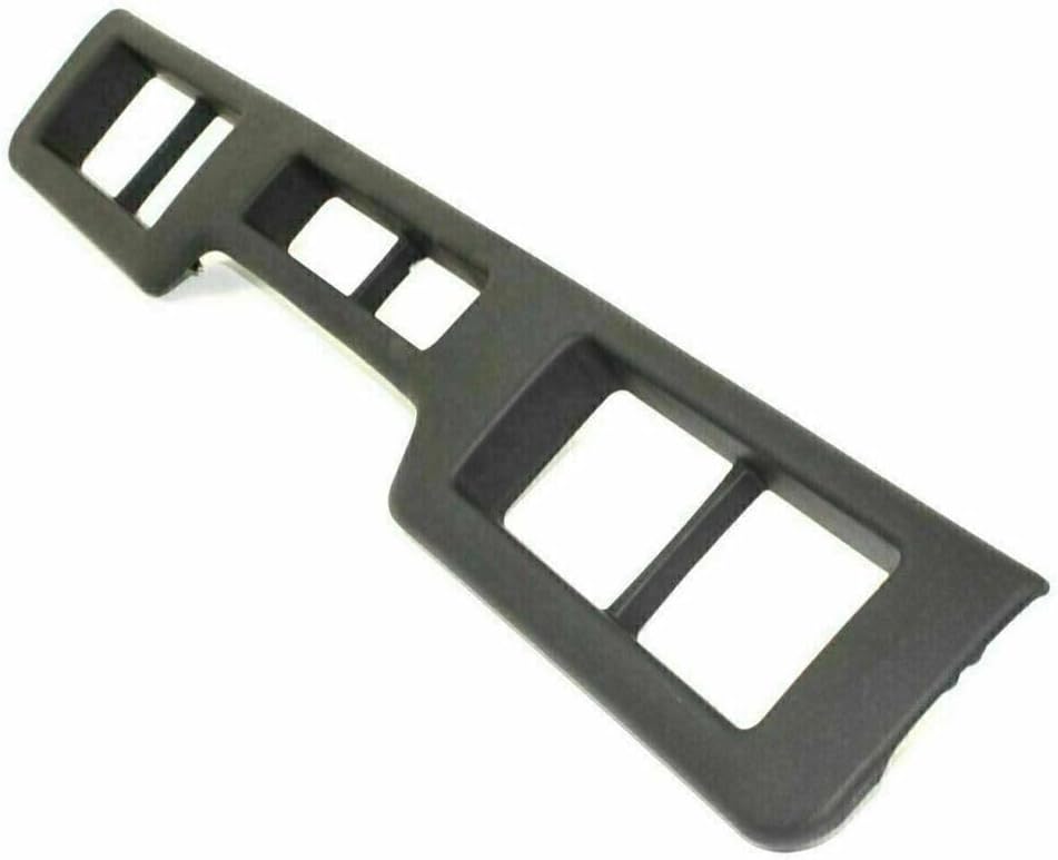 Front Bumper Center Molding + Side Pad Left Driver & Right Passenger Side Direct Replacement Compatible With 1992-1996 Ford Bronco/F-SERIES FO1057272 FO1058271 FO1059271 F3TZ17K833K