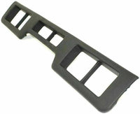 Front Bumper Center Molding + Side Pad Left Driver & Right Passenger Side Direct Replacement Compatible With 1992-1996 Ford Bronco/F-SERIES FO1057272 FO1058271 FO1059271 F3TZ17K833K