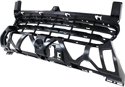 Front Bumper Center Grille Primed Plastic Direct Replacement Compatible With 2011-2014 Porsche Cayenne PO1036107 95850568301