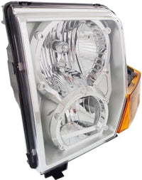 Set Of 2 Front Headlight Assembly Halogen Right Passenger & Left Driver Side Direct Replacement Compatible With 2006-2010 Jeep Commander CH2519117 CH2518117 55396536AI 55396537AI