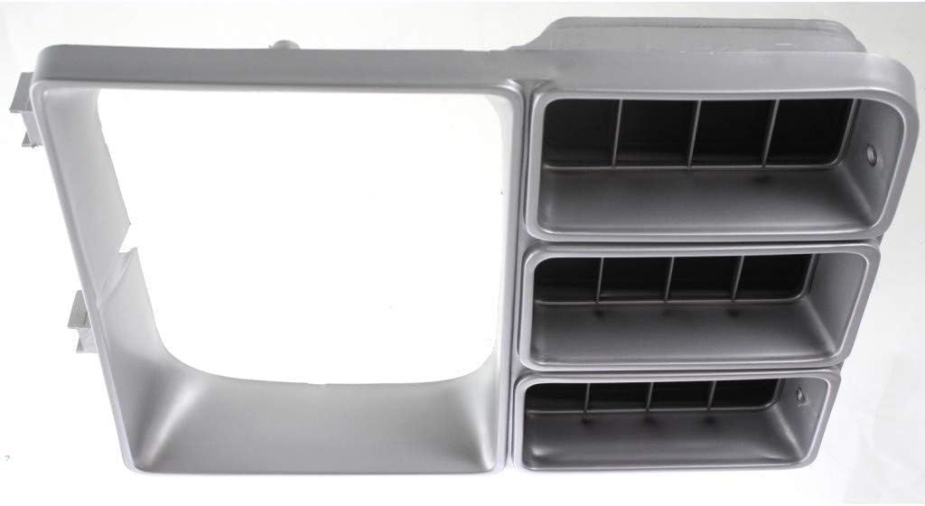 Front Headlight Door Bezel With Signal Head Lamps Left Driver Side Direct Replacement Compatible With 1981-1982 Chevrolet/Suburban C-K Series GM2512105 14021351