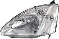 Set Of 2 Front Headlight Lens And Housing Right Passenger & Left Driver Side Direct Replacement Compatible With 2002-2003 Honda Civic HO2519103 HO2518103 33101S5TC01 33151S5TC01