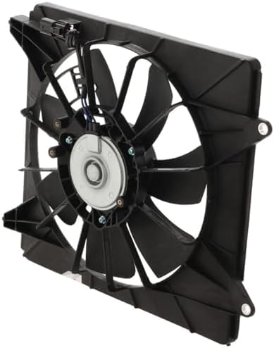 Front Radiator & A/C Condenser Cooling Fan Assembly Plastic Direct Replacement Compatible with 2008-2012 Honda Accord HO3113123 HO3115142 38616R40A01-PFM 38615R40A01 38