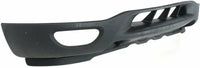 Front Bumper Chrome Steel + Upper Cover Primed + Lower Valance Textured with Fog Light & Tow Hook Holes Direct Replacement Compatible With 1999-2003 Ford F-150/1999-2002 Expedition