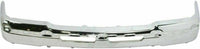 Front Bumper Face Bar Chrome Steel + Upper Cover + Lower Valance with Fog Light Holes Textured Direct Replacement For 2003-2006 Chevrolet Silverado 2500HD 3500 GM1051109 GM1002416