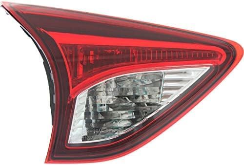 Tail Light Inner Assembly Halogen Left Driver Side Direct Replacement Compatible With 2013-2016 Mazda CX-5 MA2802108 KD53513G0E