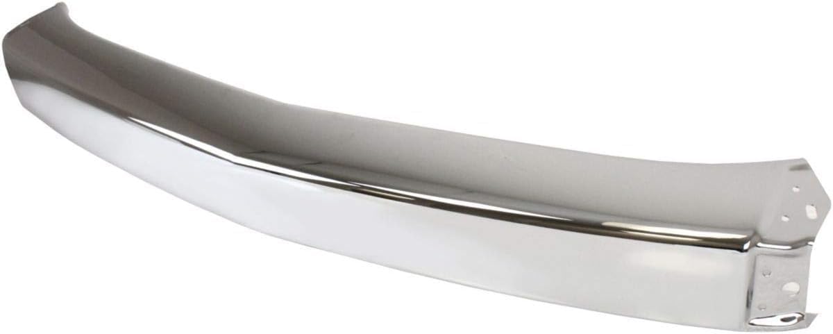 Front Bumper Chrome Steel + Lower Valance + Extension + End Caps + Brackets + Fog Lights Driver & Passenger Side Direct Replacement Compatible With 2007-2013 Chevrolet Silverado 1500