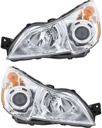 Set Of 2 Front Headlight Assembly Halogen Right Passenger & Left Driver Side Direct Replacement Compatible With 2010-2012 Subaru Legacy/Outback SU2503136 SU2502136 84001AJ00F