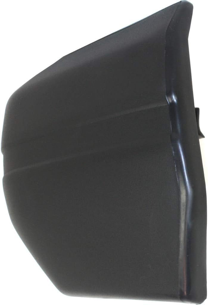 Rear Bumper End Cap Without Tire Mount Holes Textured Left Driver Side Direct Replacement Compatible With 1984-1990 Jeep Wagoneer / 1984-1996 Cherokee CH1105137 55029244