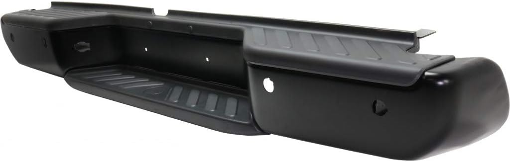 Rear Step Bumper Powdercoated Black Steel Direct Replacement Compatible With 2013-2021 Nissan Frontier NI1103126 850229BF1E-PFM