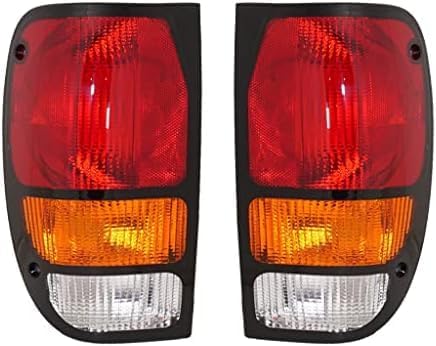 Set Of 2 Tail Lights Lens And Housing Right Passenger & Left Driver Side Direct Replacement Compatible With 1994-2000 Mazda Pickup MA2801108 MA2800108 ZZM051150P1 ZZM051160P1