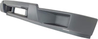 Front Bumper Chrome Steel with Brackets + Lower Valance Primed with Tow Hook & Without Fog Light Holes Direct Replacement For 2004-2012 Chevrolet Colorado/GMC Canyon GM1000723