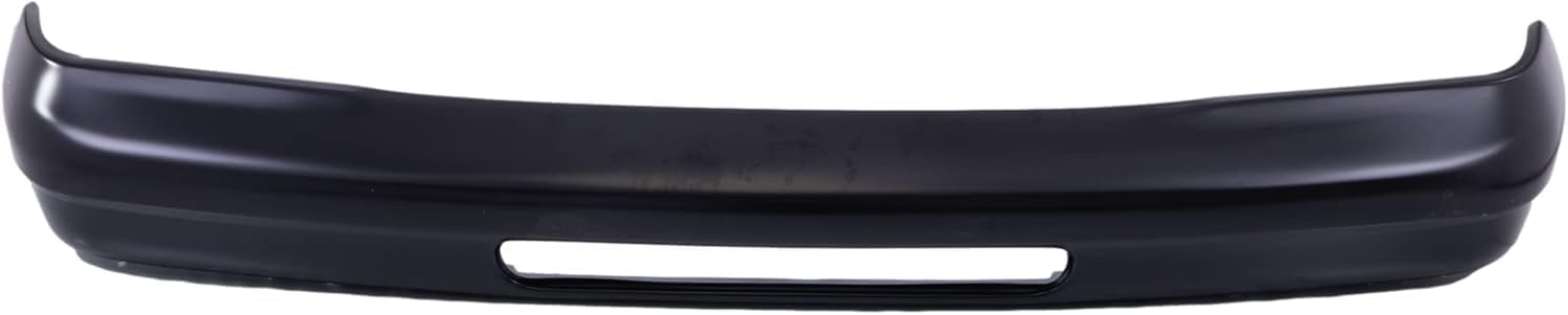 Front Bumper Face Bar Primed Steel With Valance Hole & Without Molding And Pad Holes Direct Replacement Compatible With 1992-2007 Ford E-Series FO1002341 4C2Z17757AAA