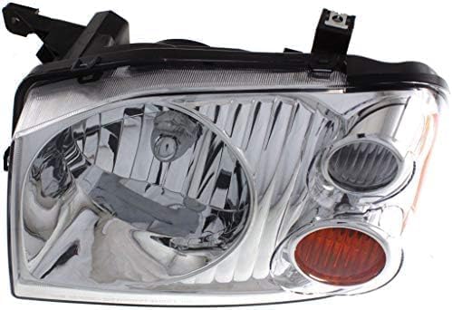 Set Of 2 Front Head Light Assembly Plastic Left Driver & Right Passenger Side Direct Replacement Compatible With 2001-2004 Nissan Frontier NI2502130 NI2503130 260608Z325 260108Z325
