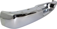 Rear Bumper Face Bar Chrome Steel Without Mounting Bracket & Object Sensor Holes Direct Replacement Compatible With 1996-2023 GMC Savana/Chevrolet Express 1500 2500 3500 GM1102397