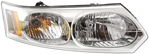 Set Of 2 Front Headlight Assembly Right Passenger & Left Driver Side Direct Replacement Compatible With 2003-2007 Saturn Ion GM2502231 GM2503231 15919399 15919400