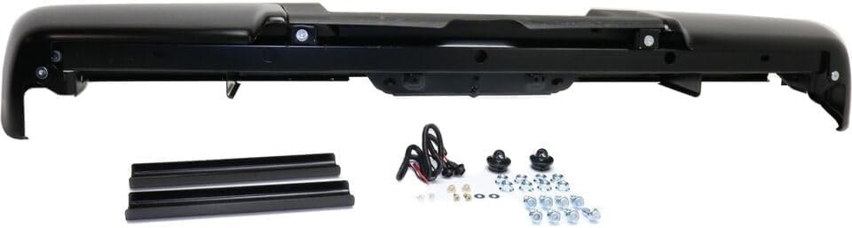 Step Bumper Assembly Primed Steel Without Object Sensor Holes Direct Replacement Compatible With 2013-2016 Ford F-Series Super Duty FO1103174 9C3Z17906APTM-PFM