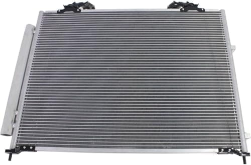 Front A/C Condenser Aluminum Core Direct Replacement Compatible With 2001-2006 Acura MDX / 2003-2008 Honda Pilot AC3030104 HO3030148 80100S3V305 80100S9V305